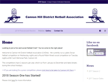 Tablet Screenshot of cannonhillnetball.com